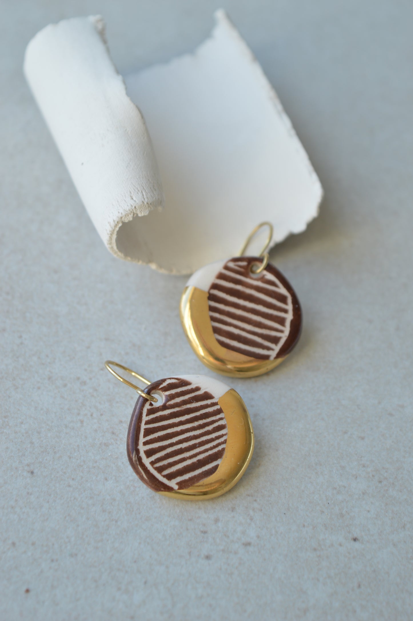 Sgraffito earrings Nr. 8