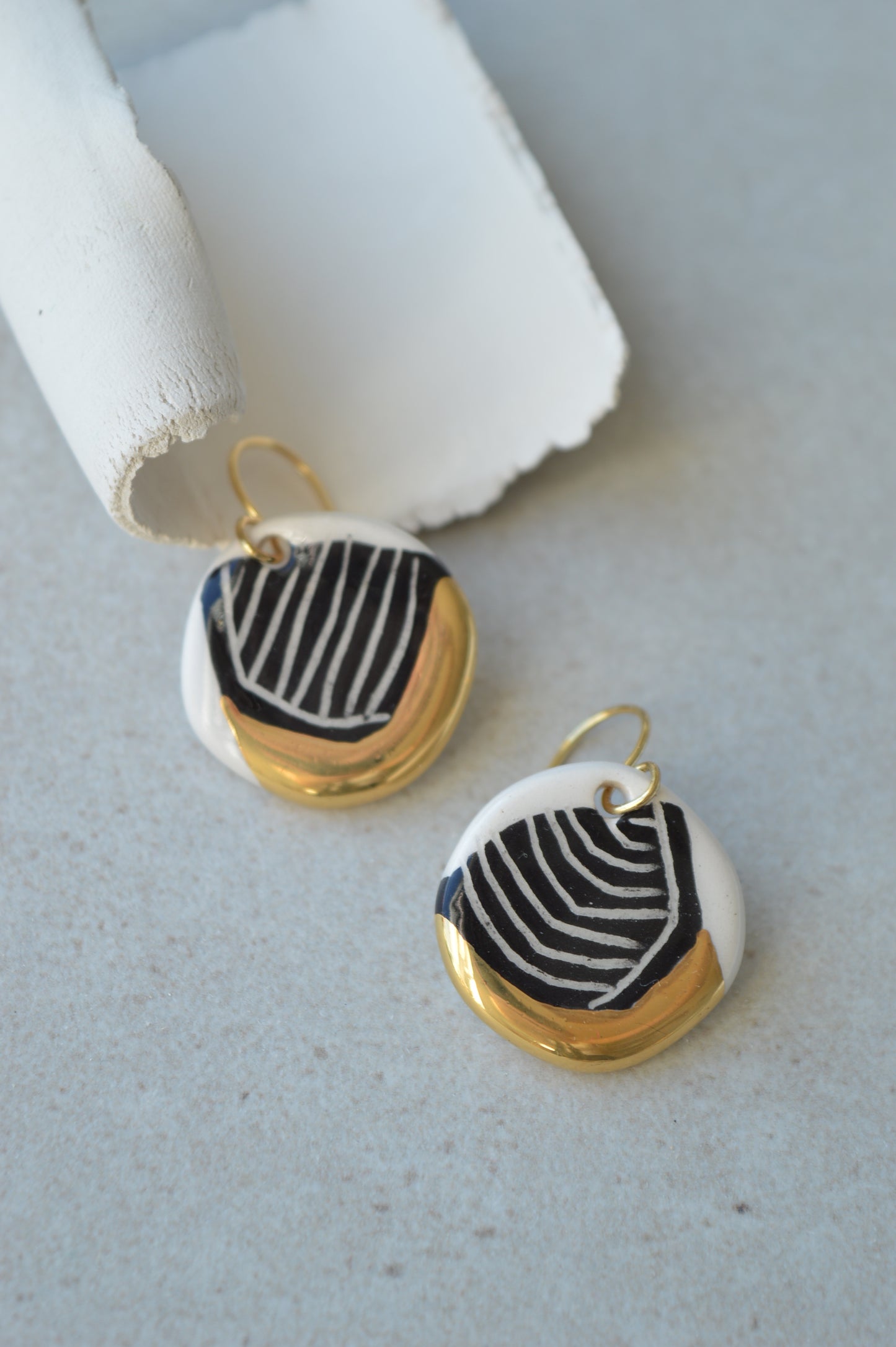 Sgraffito earrings Nr. 20