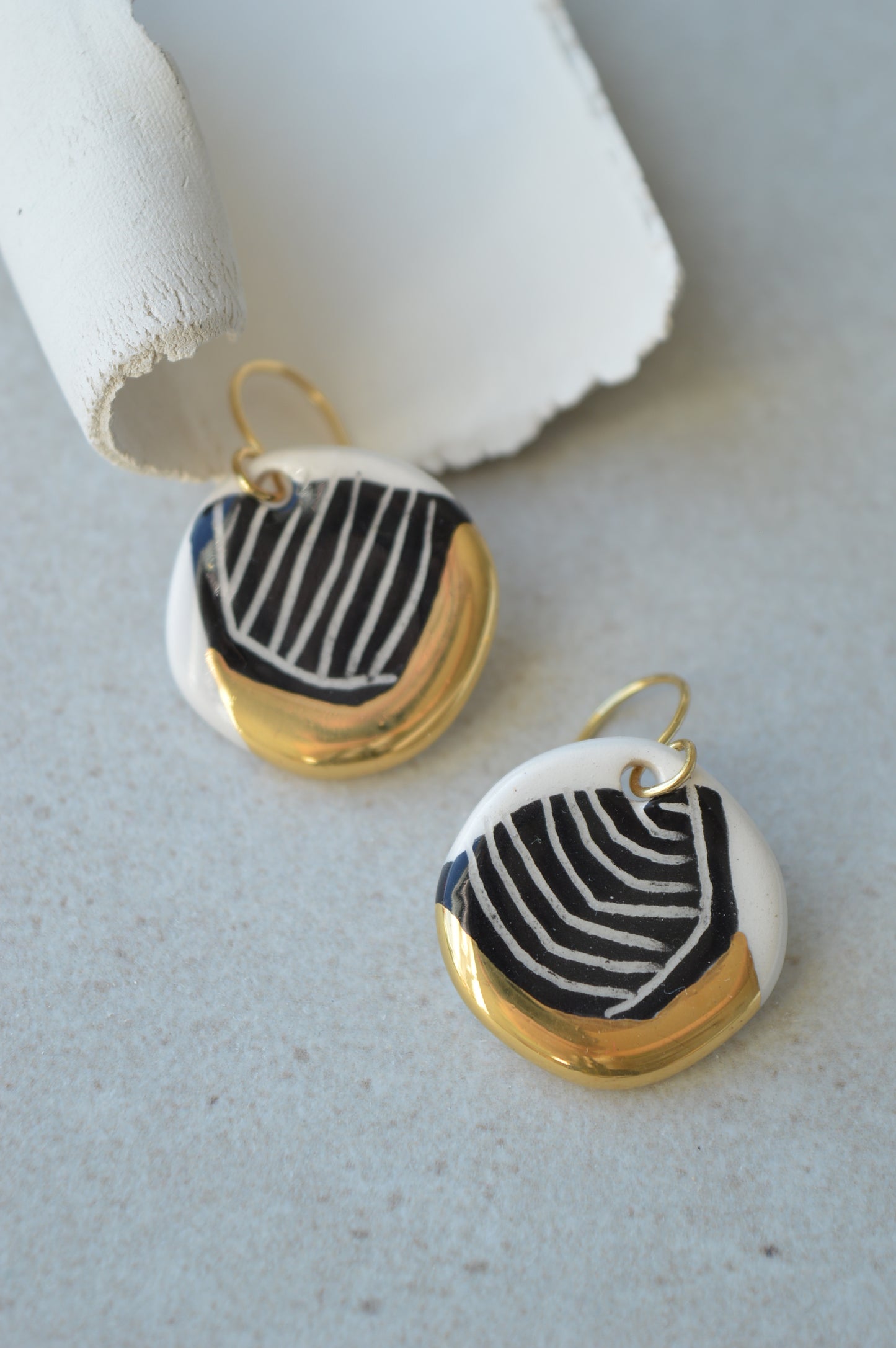 Sgraffito earrings Nr. 20