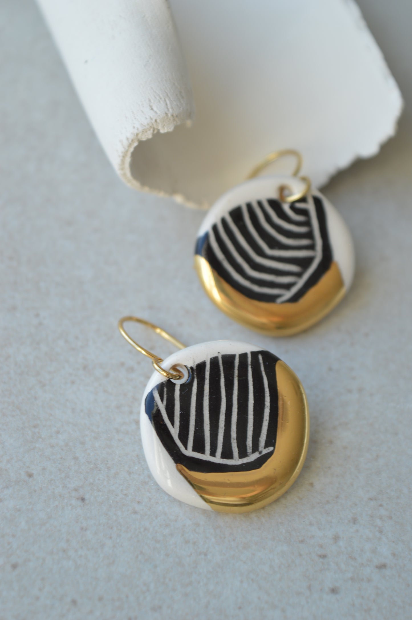 Sgraffito earrings Nr. 20