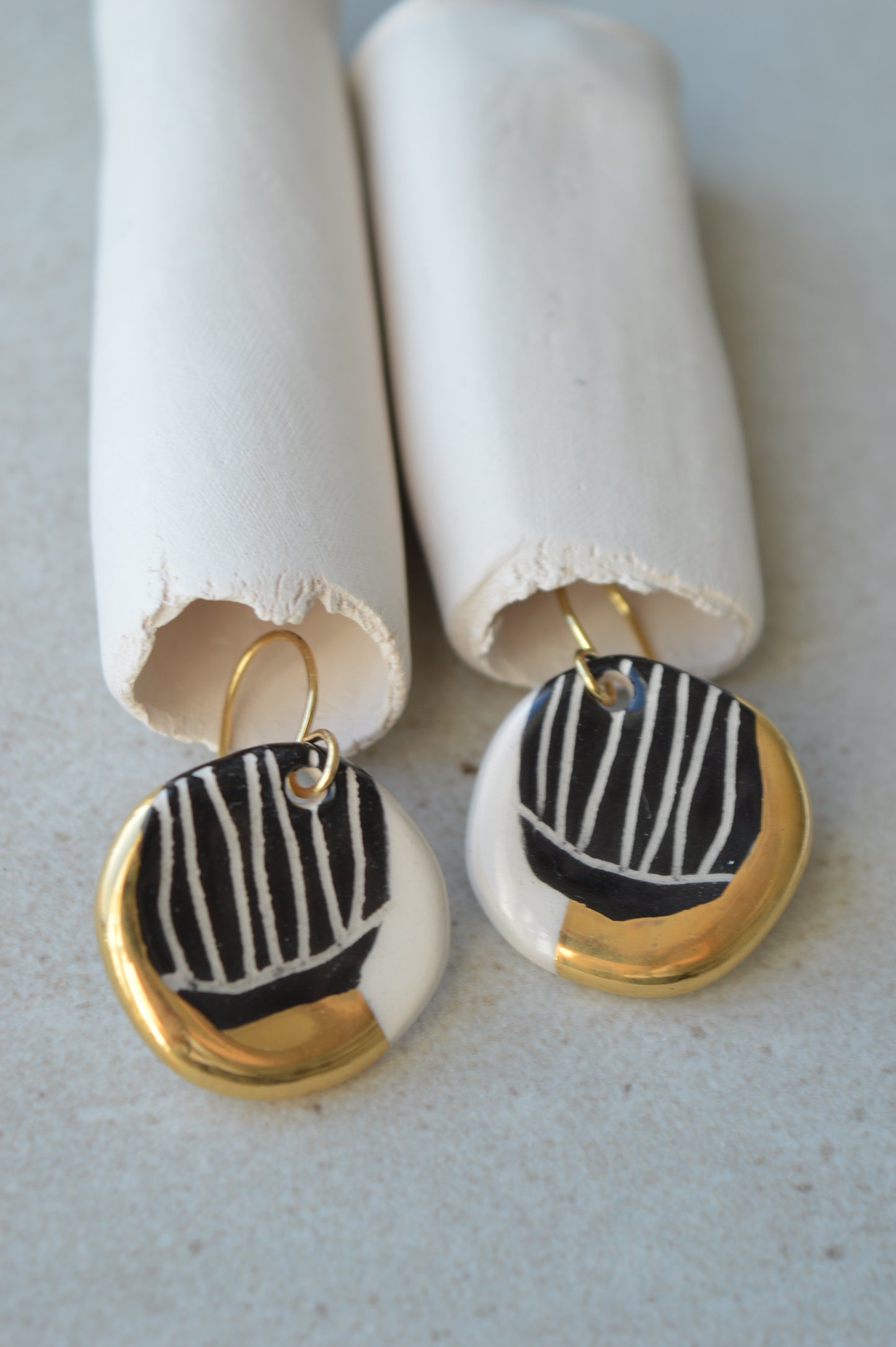 Sgraffito earrings Nr. 14