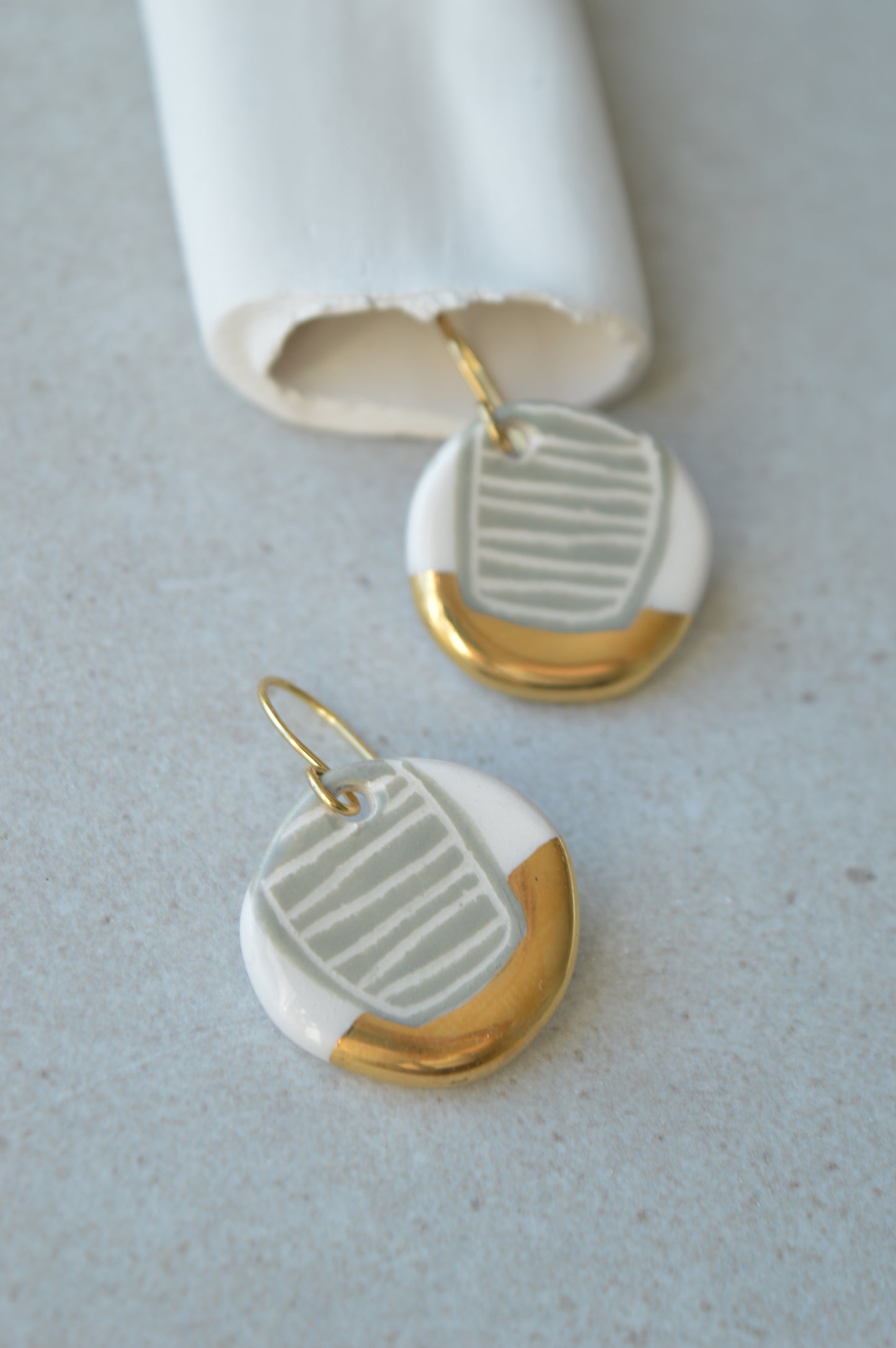 Sgraffito earrings Nr. 21