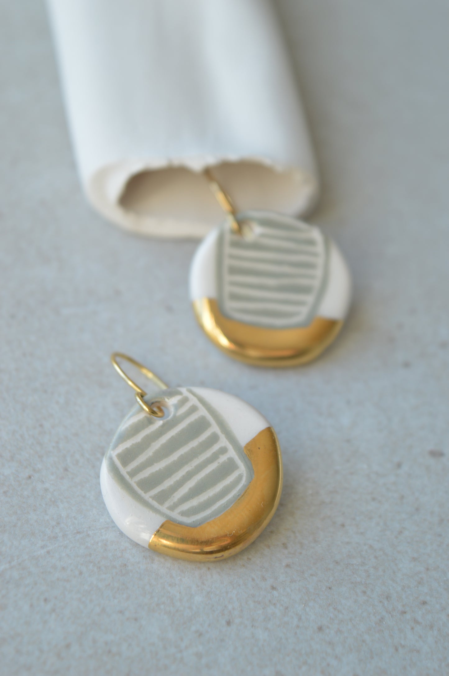 Sgraffito earrings Nr. 21