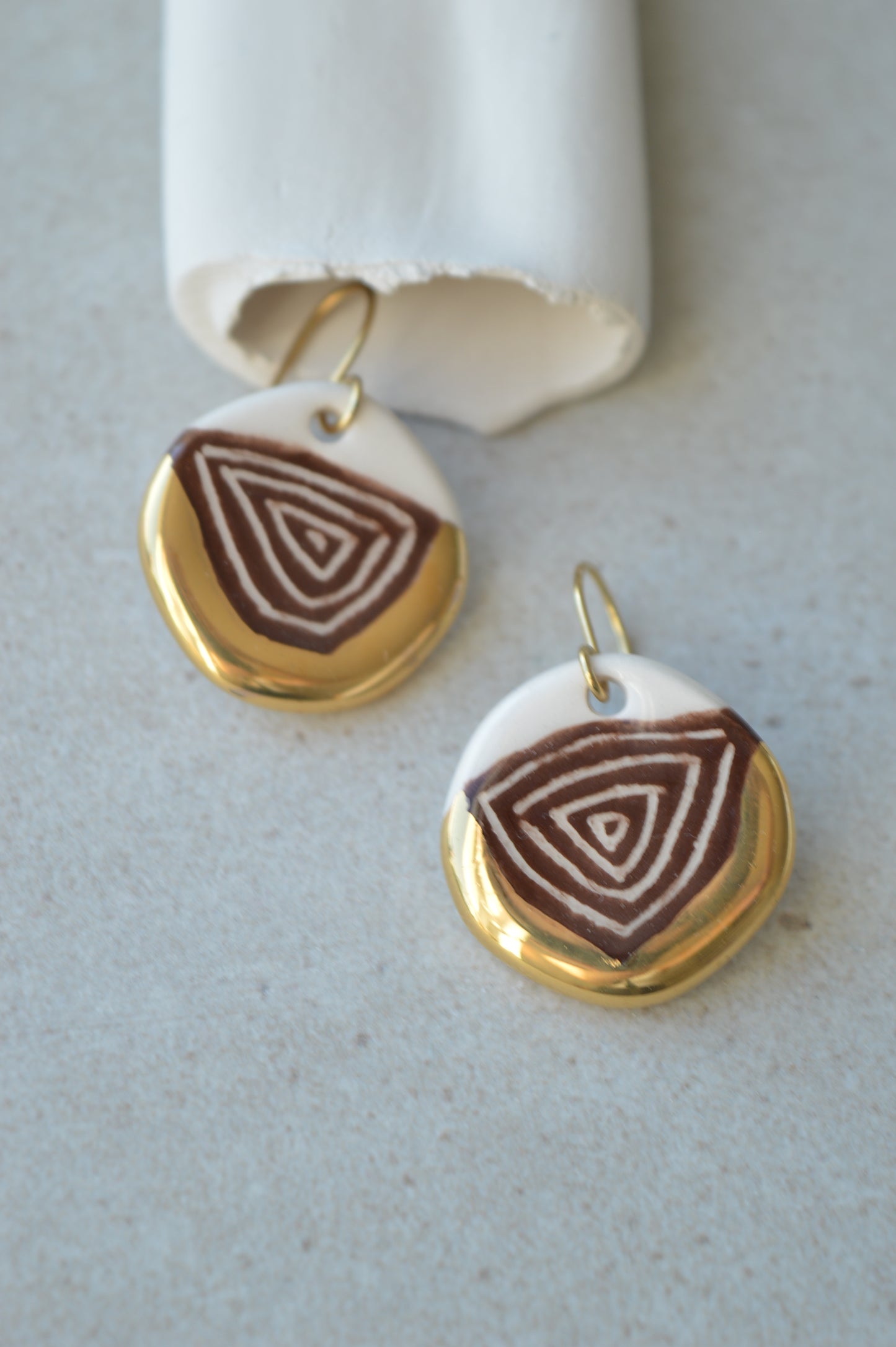 Sgraffito earrings Nr. 17