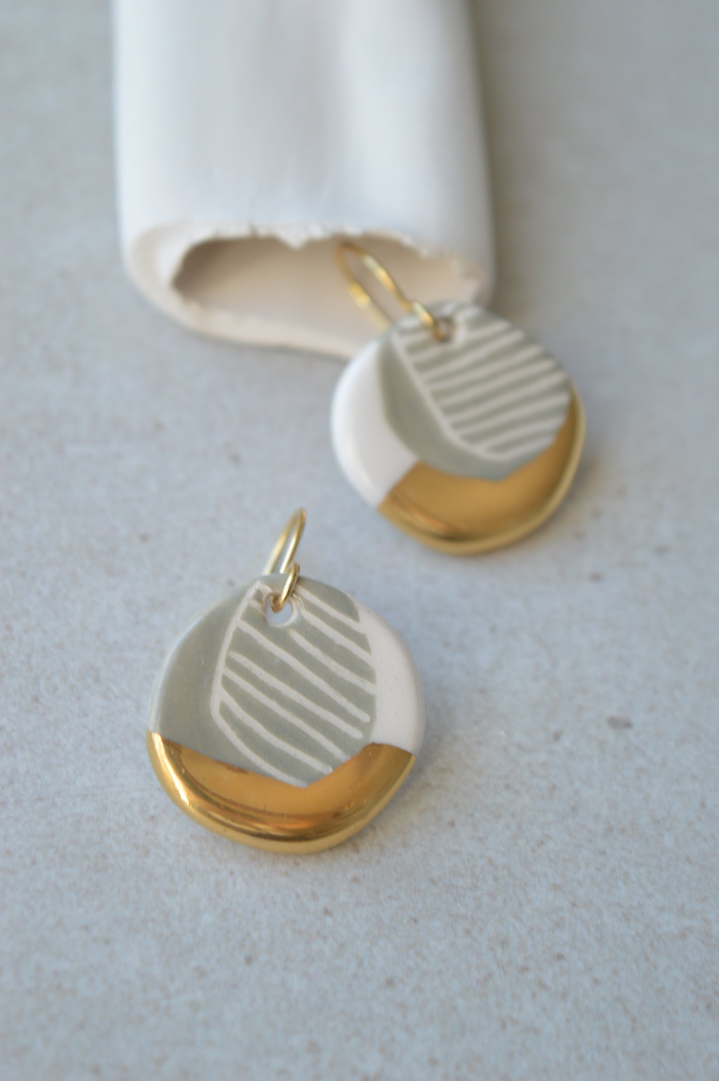 Sgraffito earrings Nr. 23