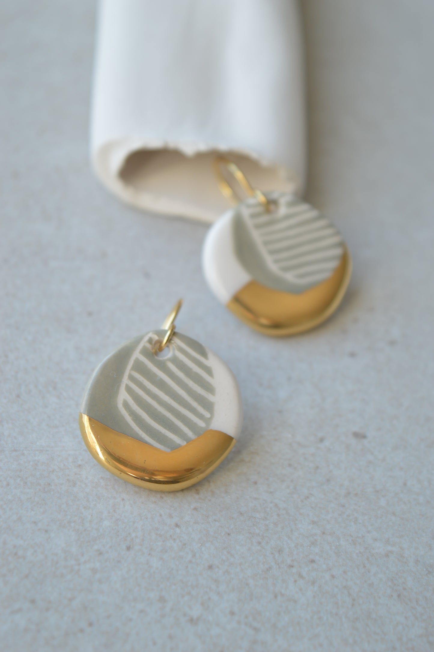 Sgraffito earrings Nr. 23
