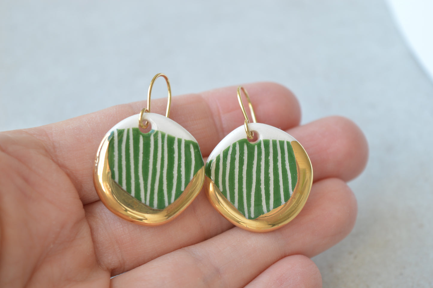 Sgraffito earrings Nr. 16