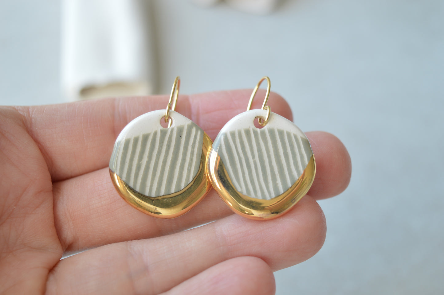 Sgraffito earrings Nr. 15