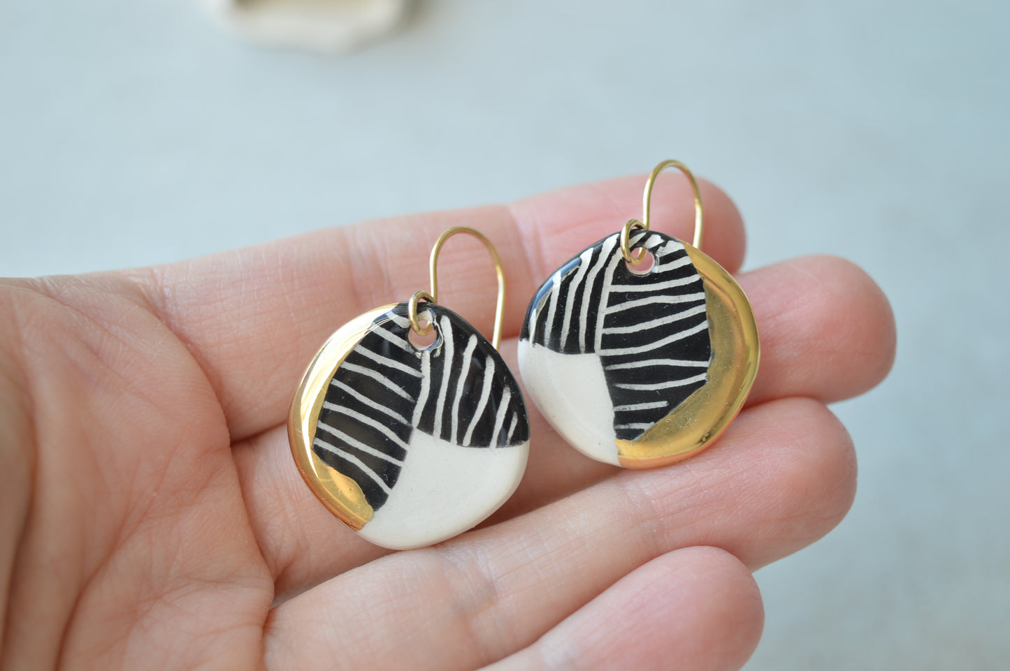 Sgraffito earrings Nr. 2