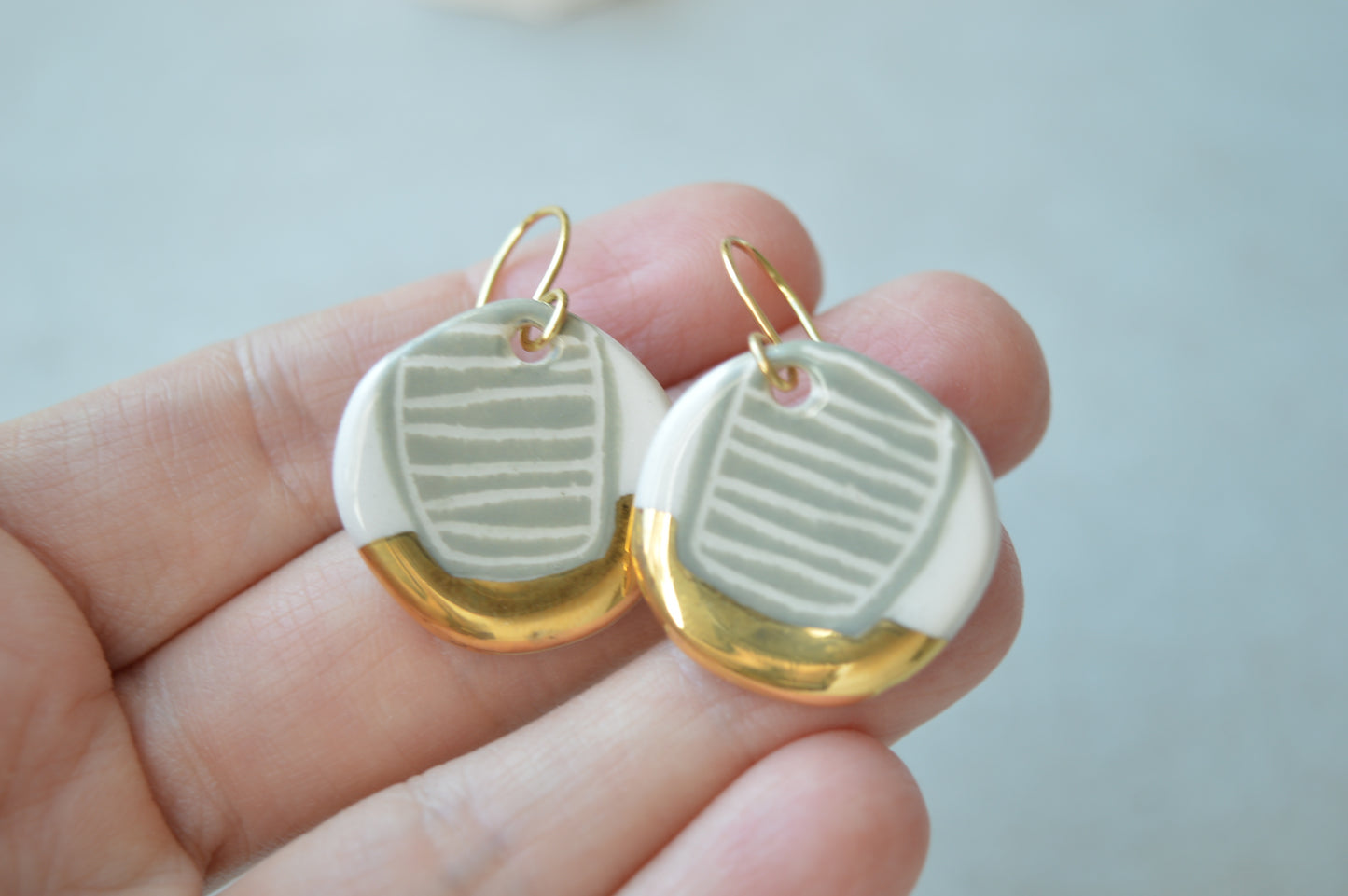 Sgraffito earrings Nr. 21