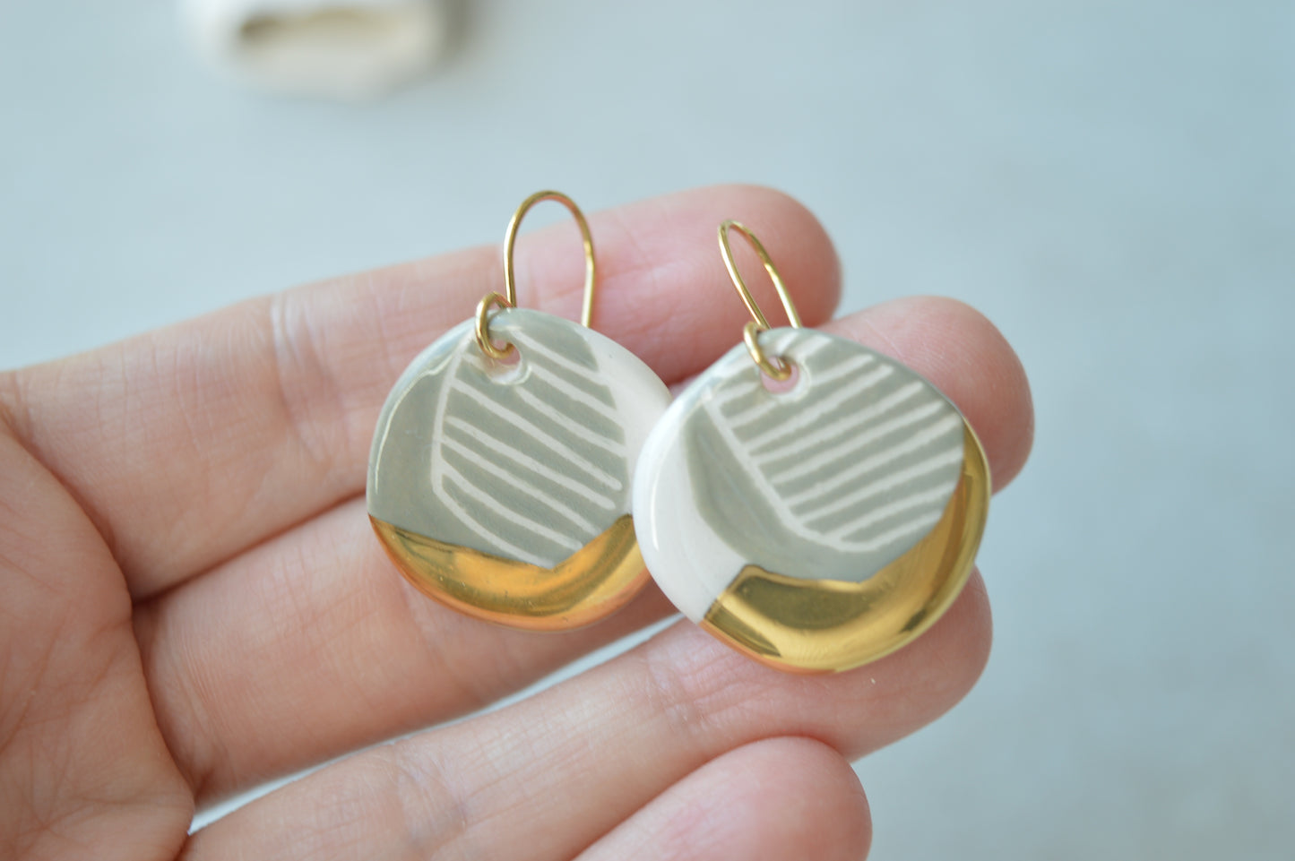 Sgraffito earrings Nr. 23