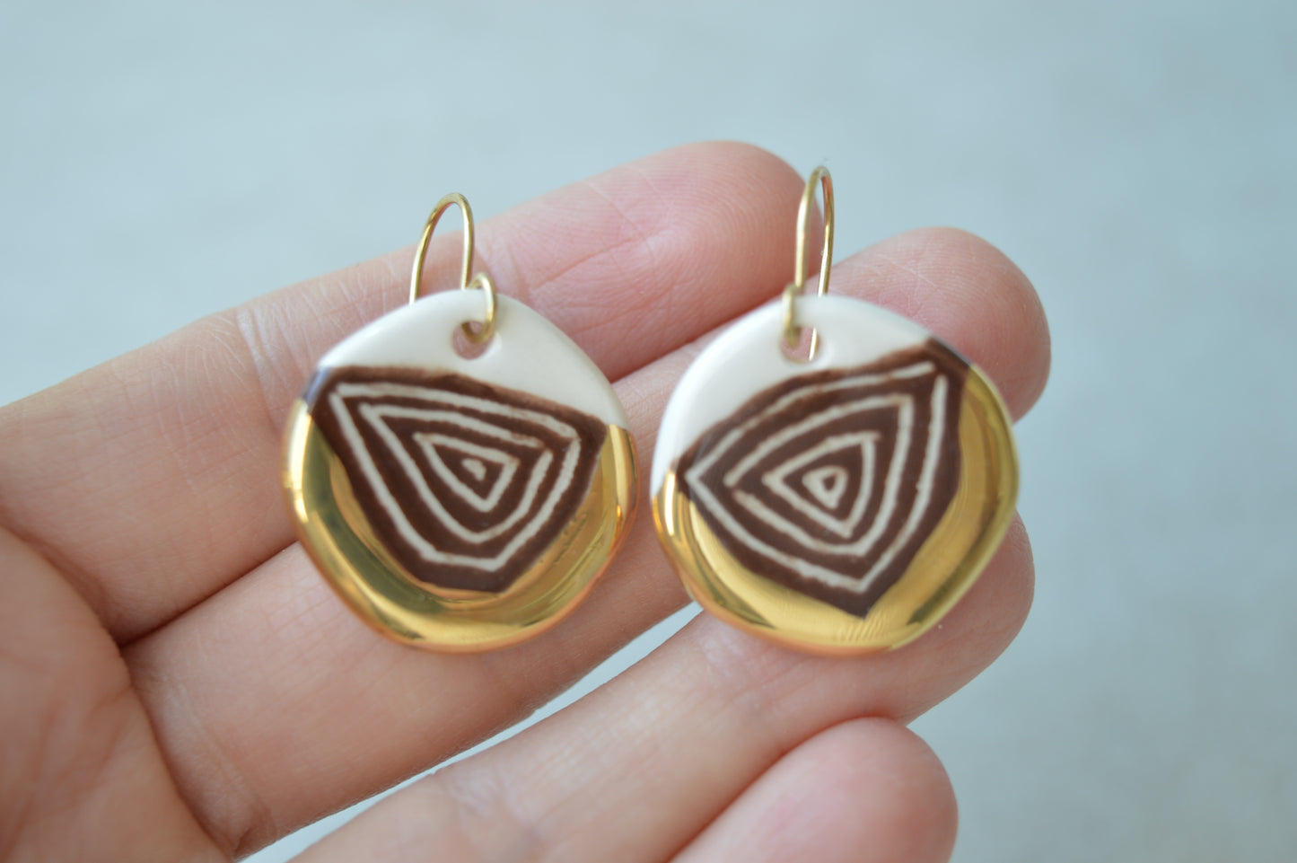 Sgraffito earrings Nr. 17
