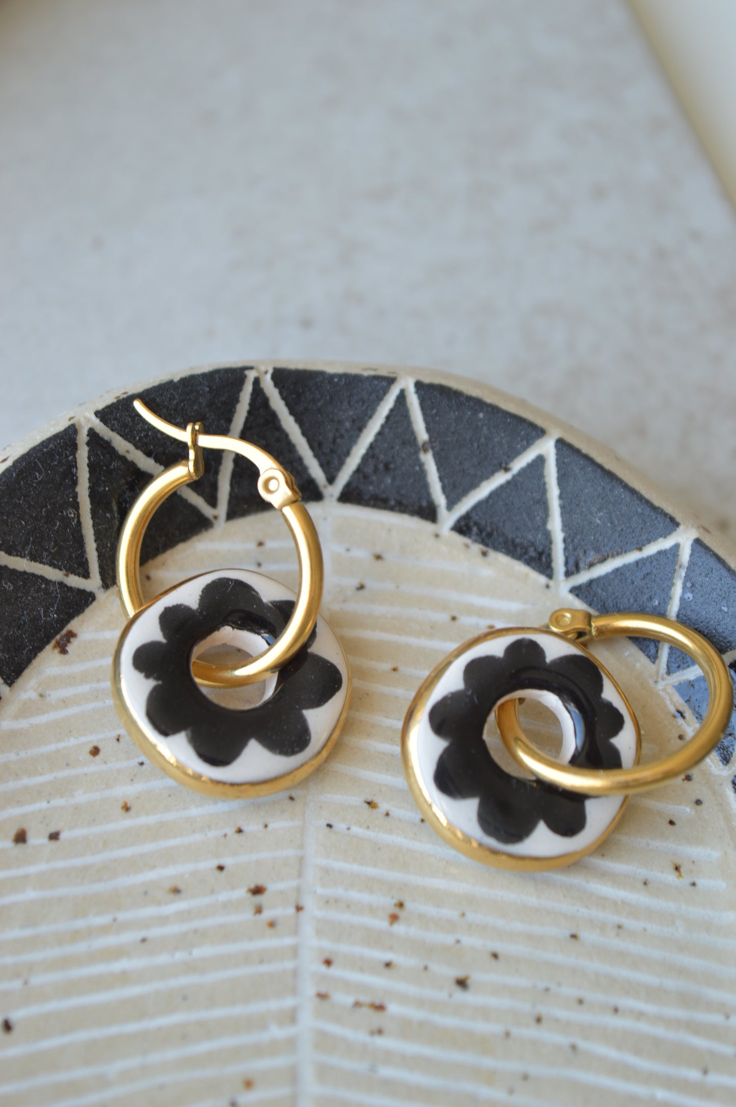 Ceramic Earrings No. 96