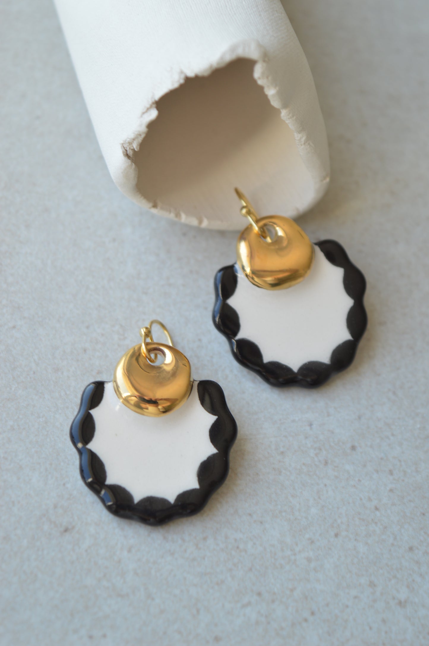 Ceramic earrings No. 82