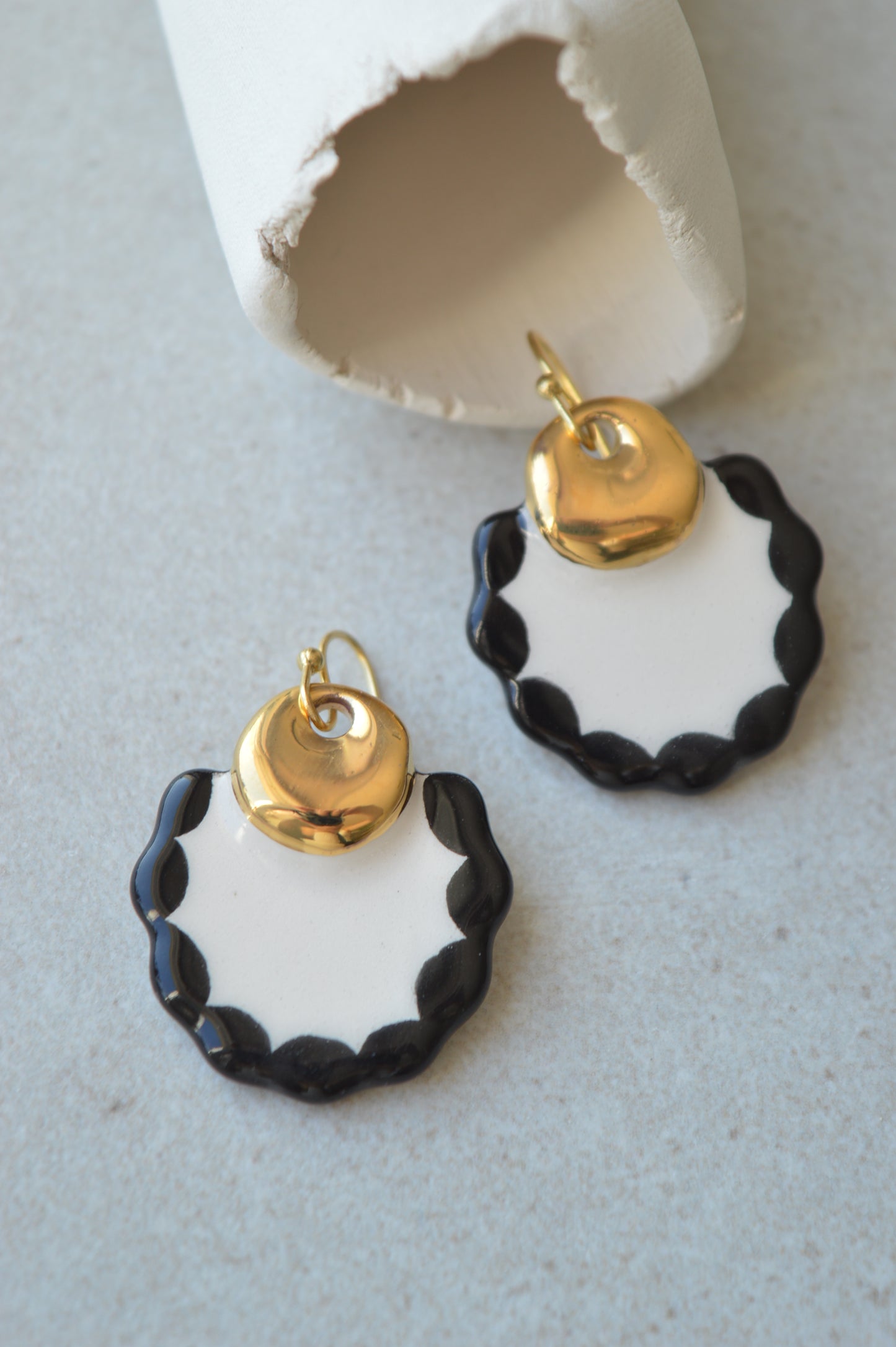Ceramic earrings No. 82