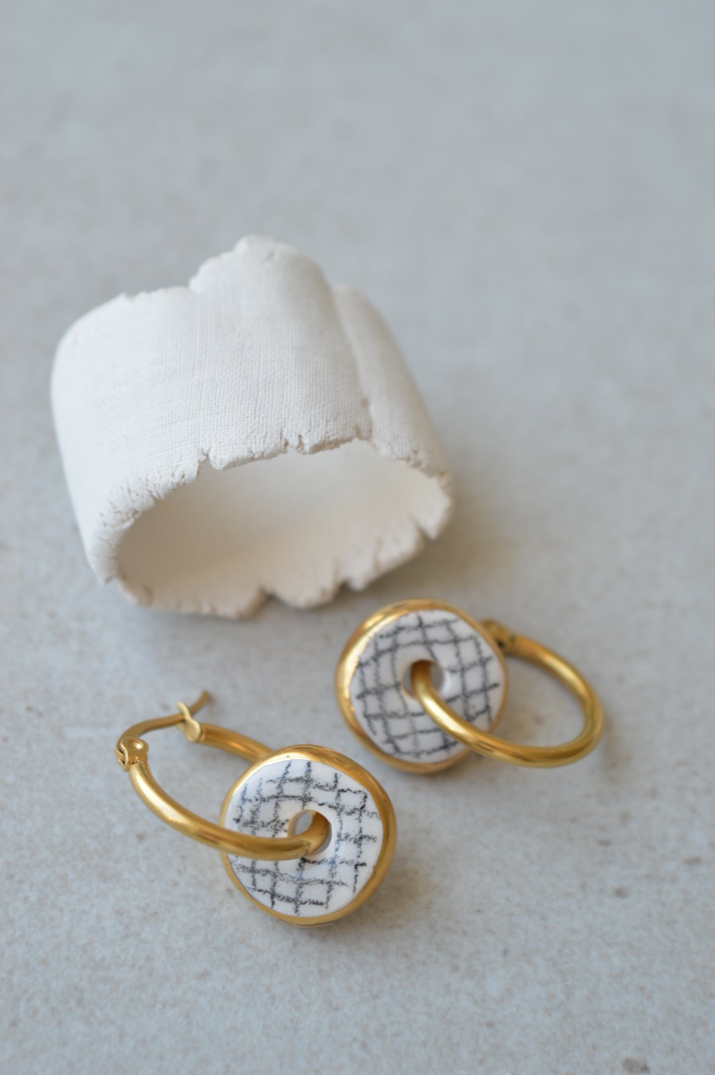 Ceramic Earrings No. 97