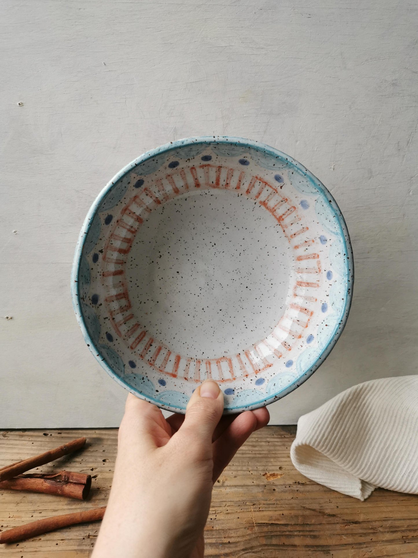 Soup bowl handpainted No. 2