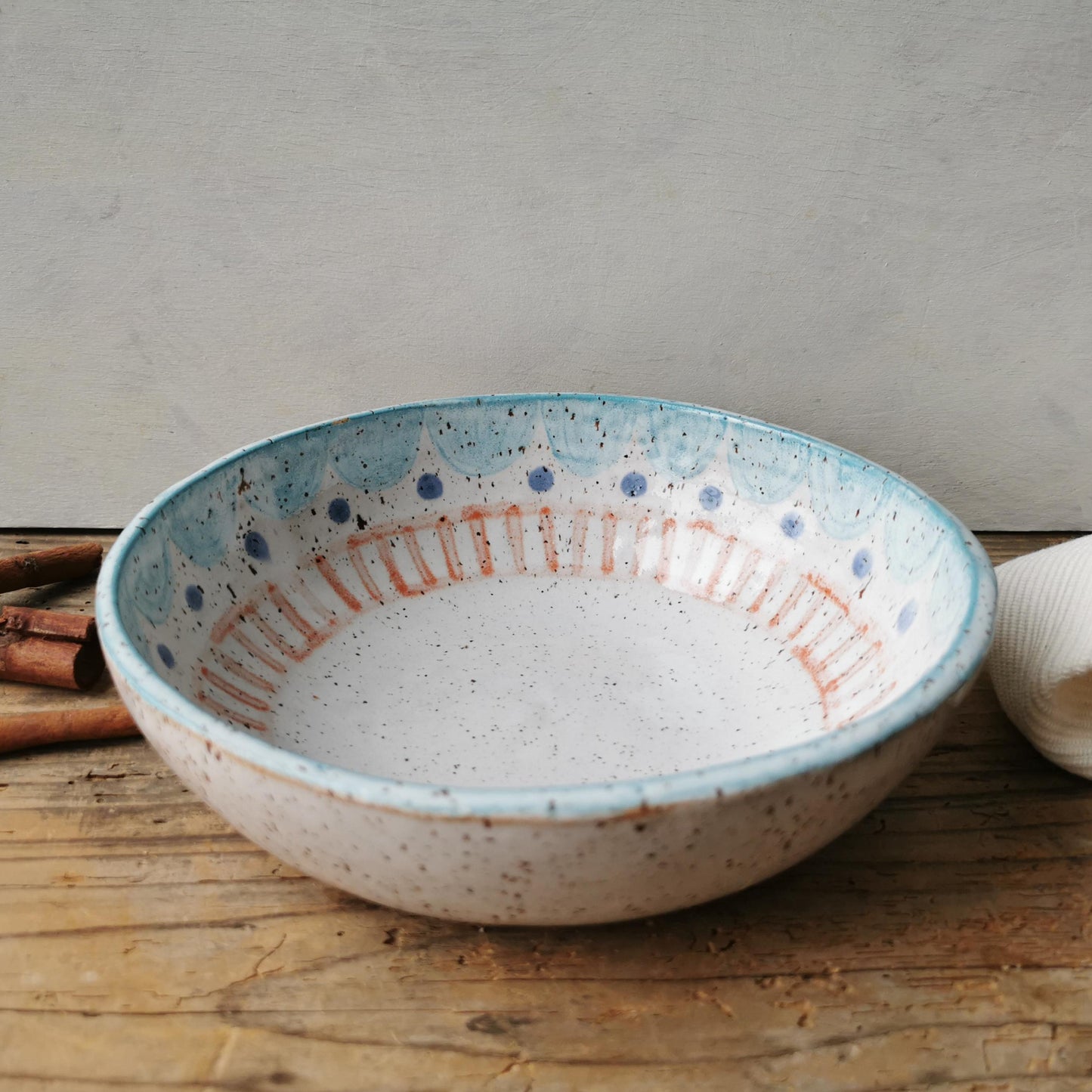 Soup bowl handpainted No. 2