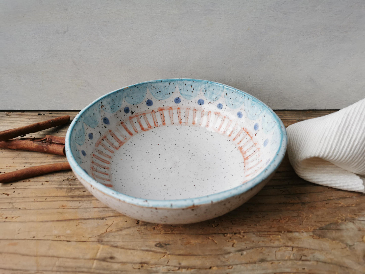 Soup bowl handpainted No. 2