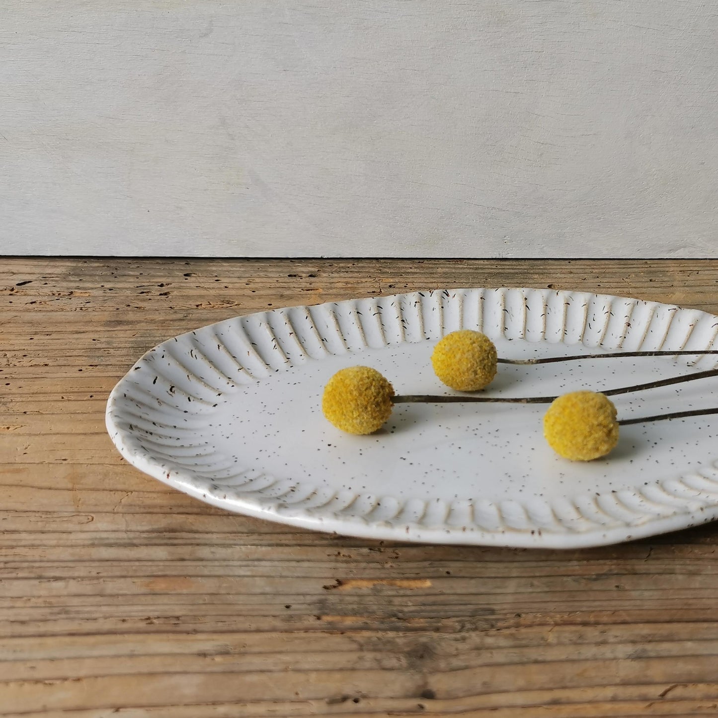 Rustic oval serving platter - small