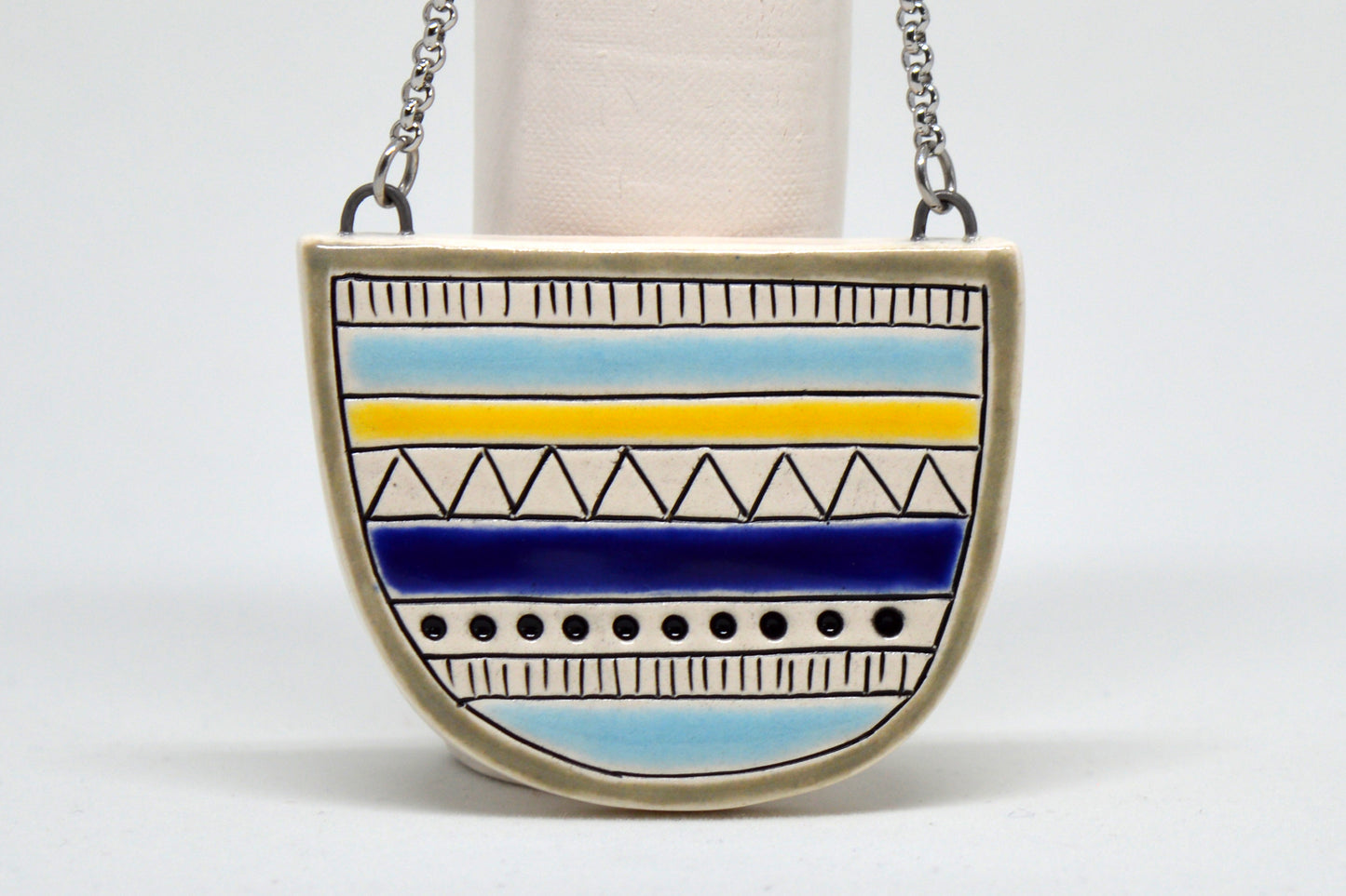 Halfcircle necklace - Geometric