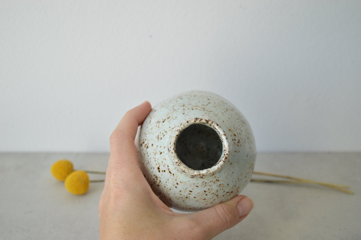 Speckled bud vase VI