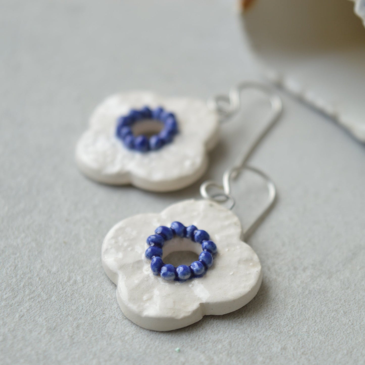 Floral drop earrings No. 3