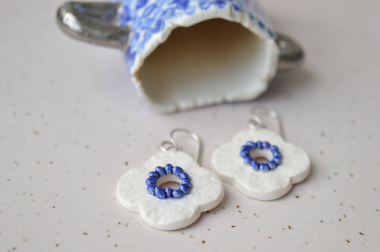Floral drop earrings No. 3