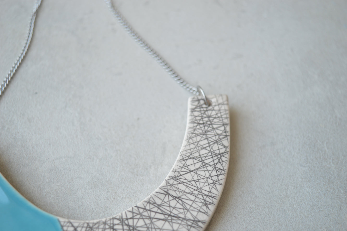 Sky blue statement necklace