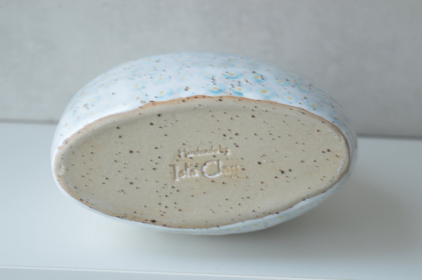 Contemporary oval vase