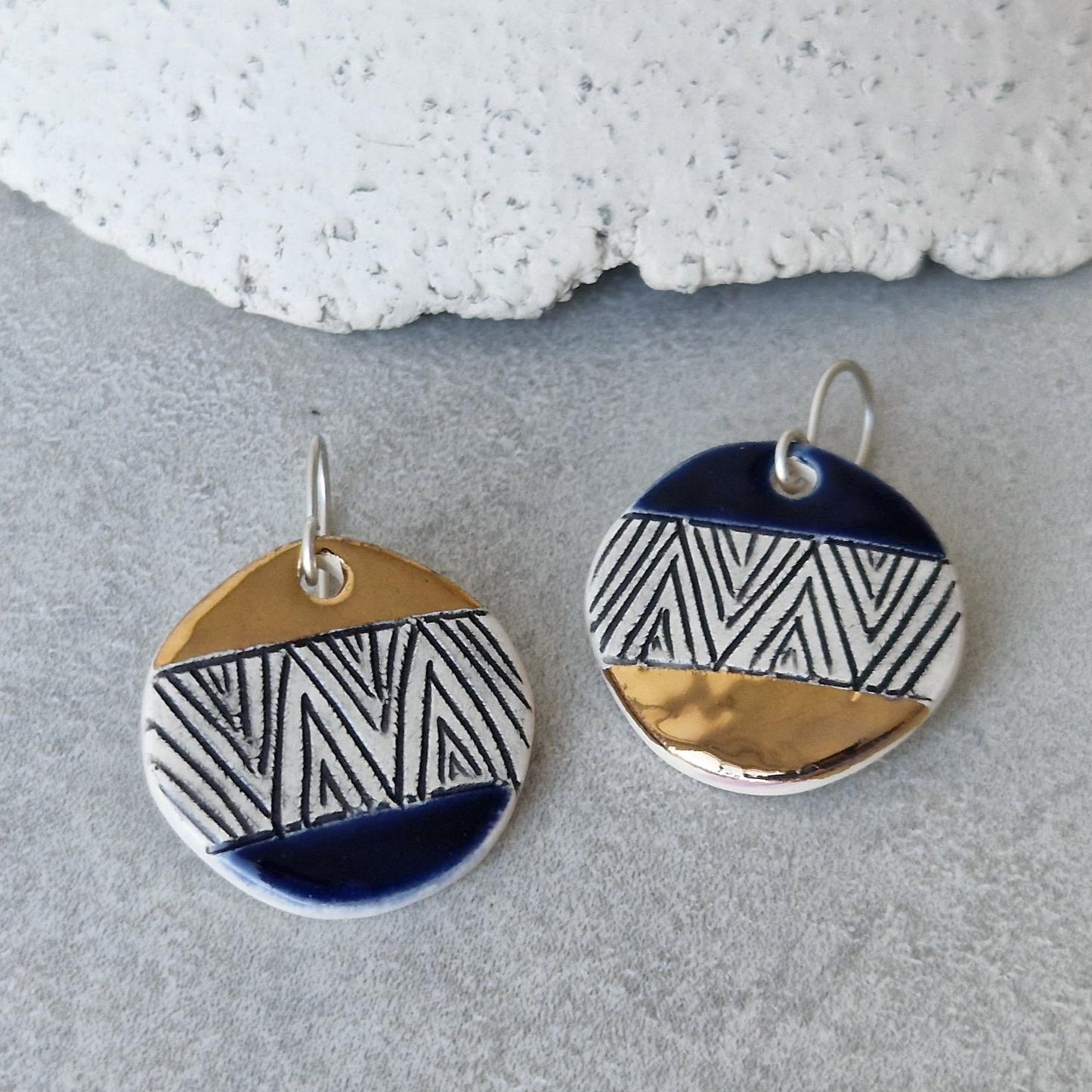 Geometric earrings No. 17