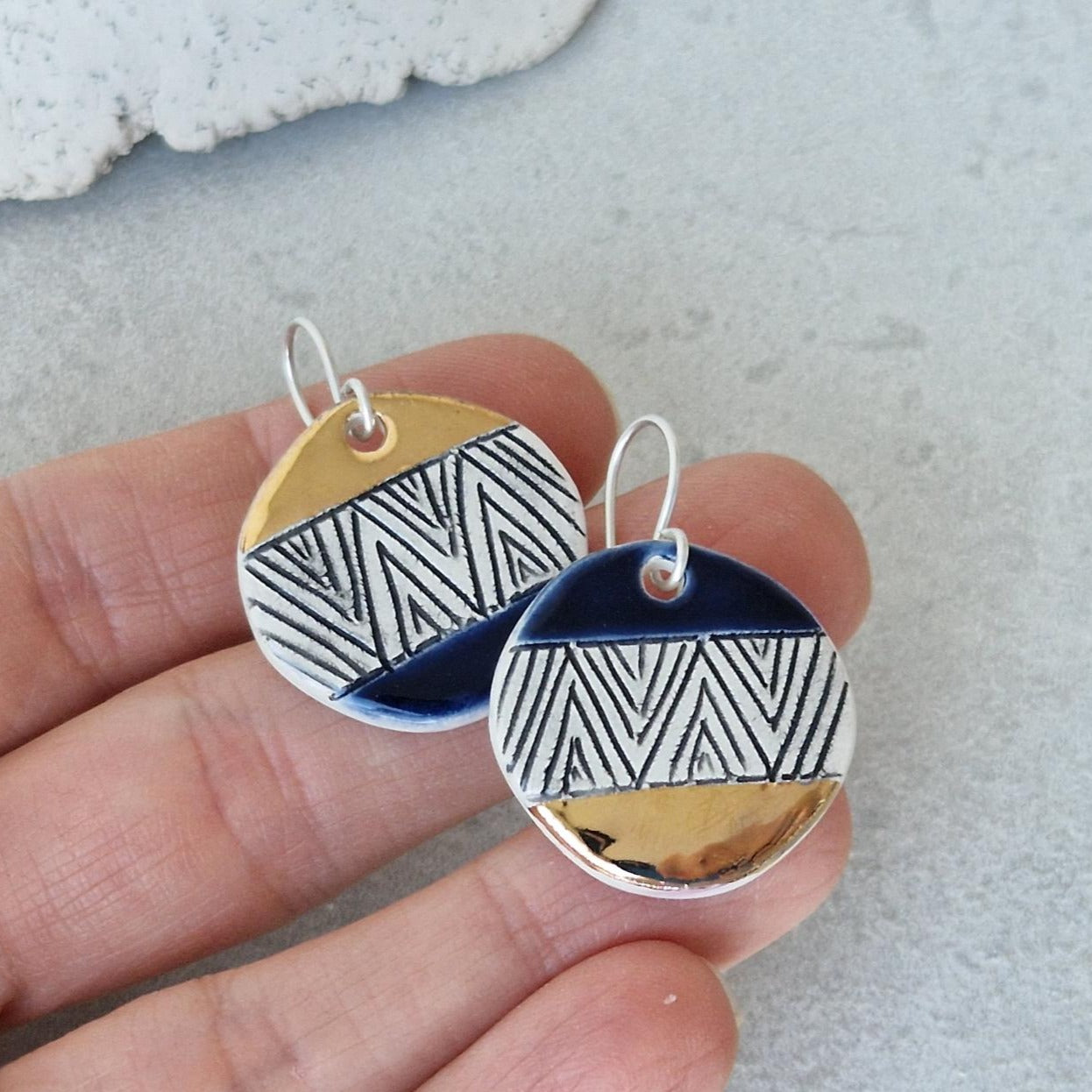 Geometric earrings No. 17