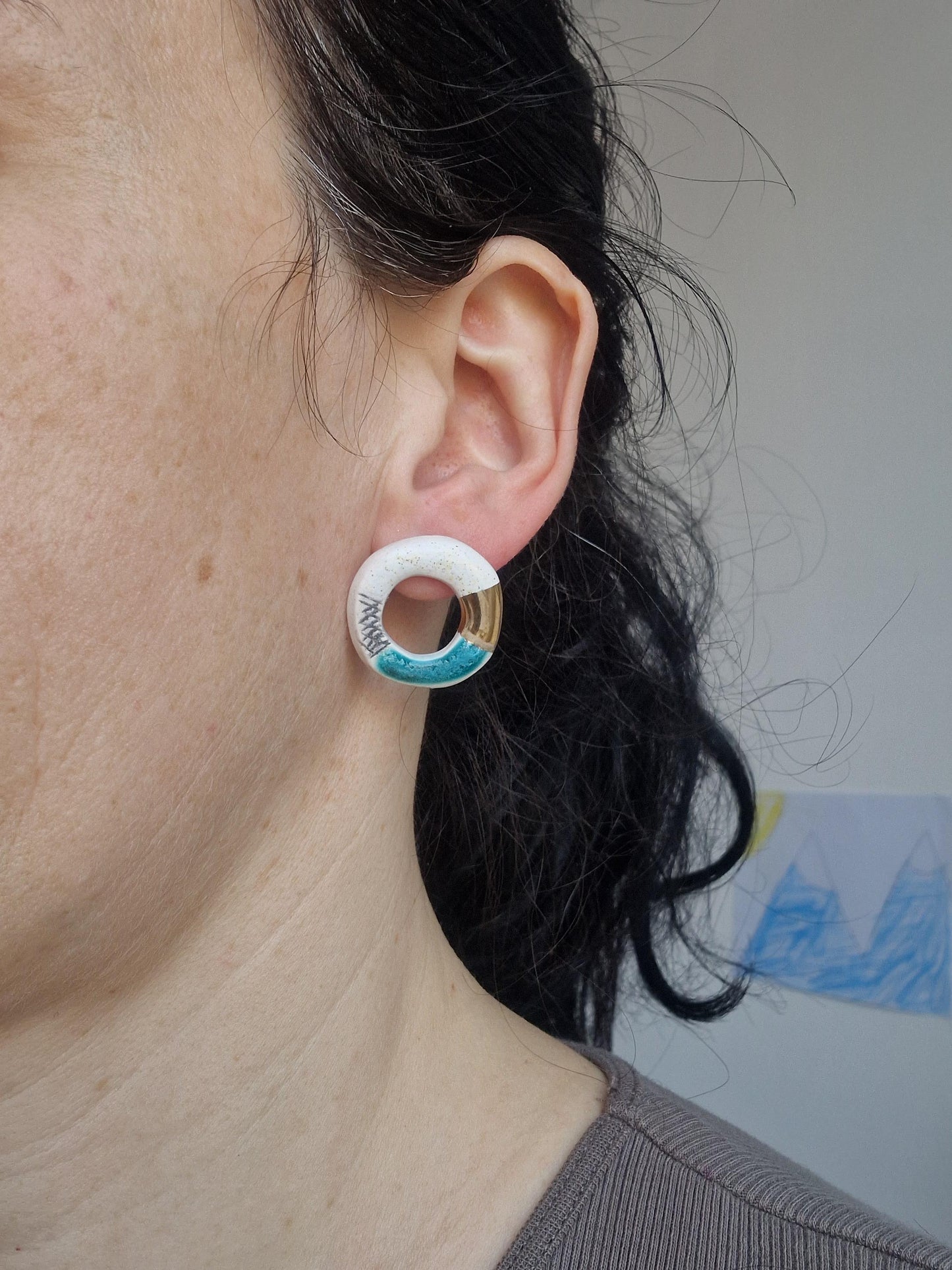 Geometric earrings No. 19