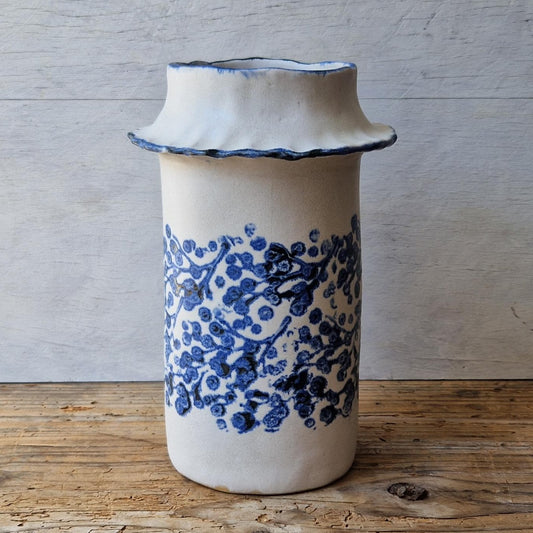 handbuilt ceramic vase