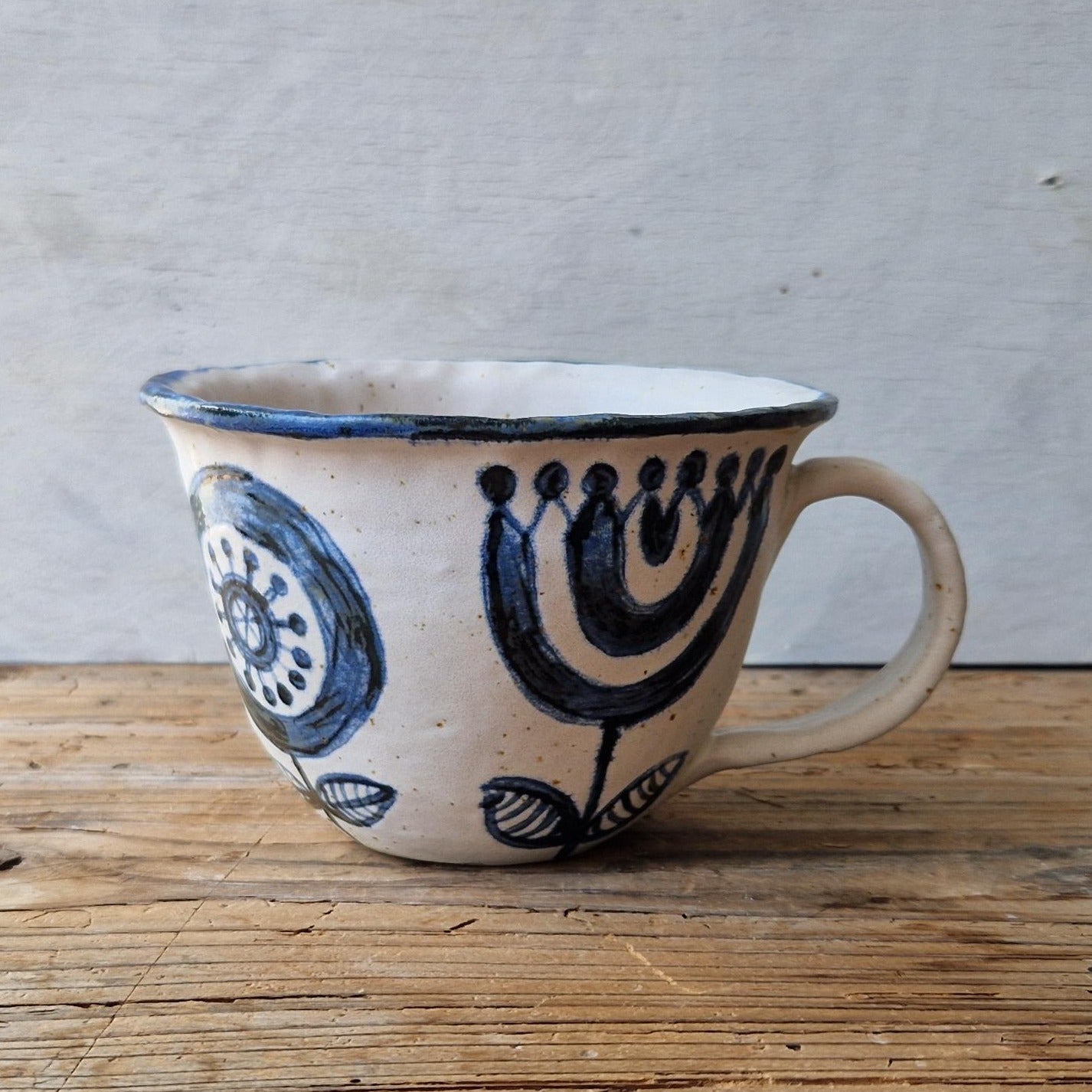 handpainted tea cup