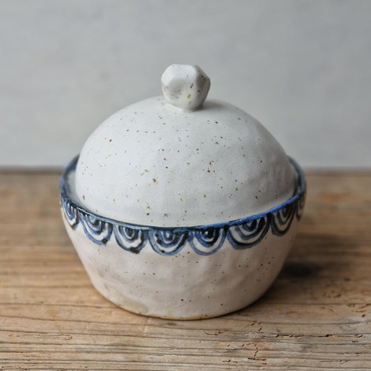 handmade ceramic salt cellar