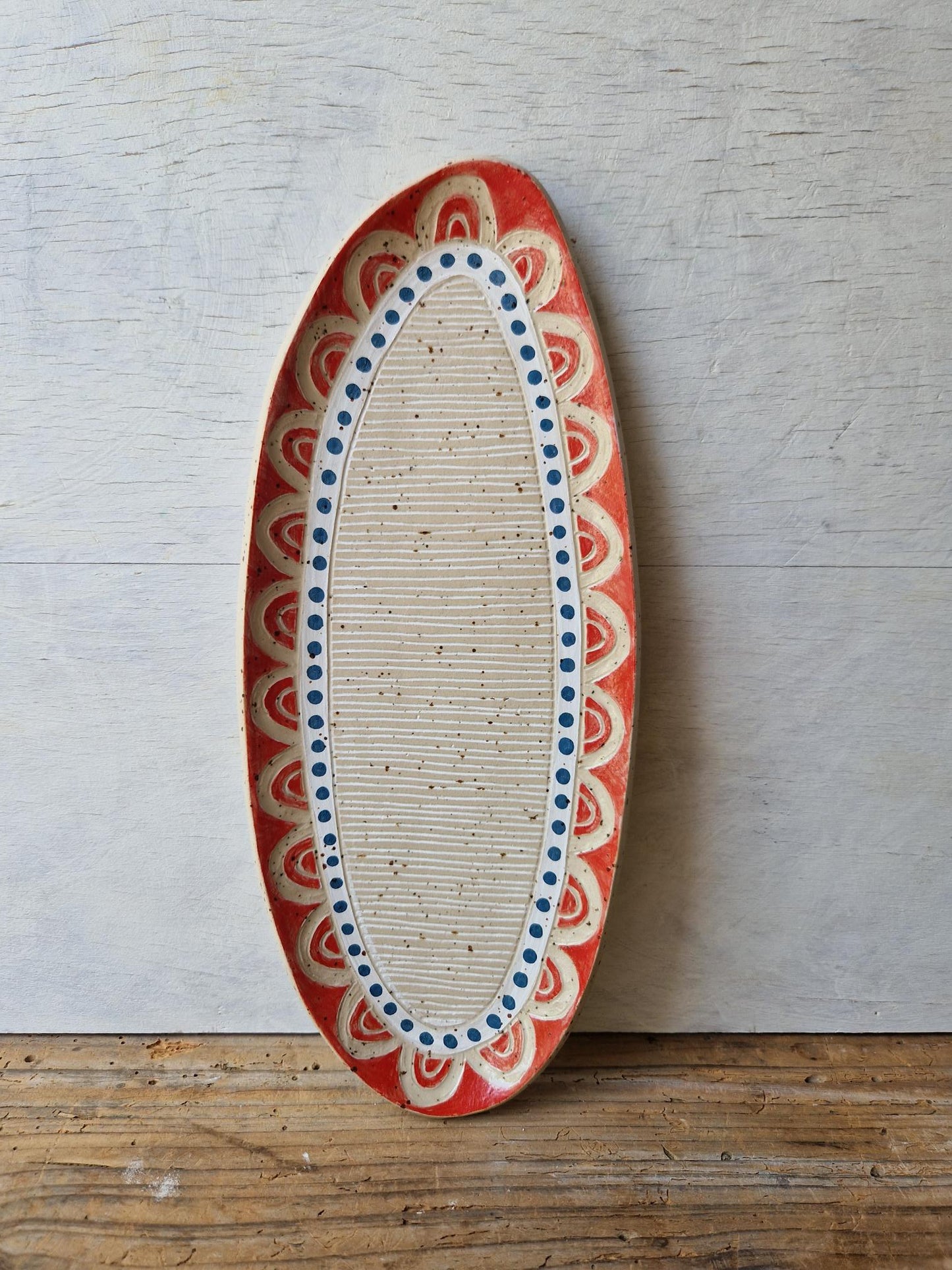 Sgraffito serving platter No. 5
