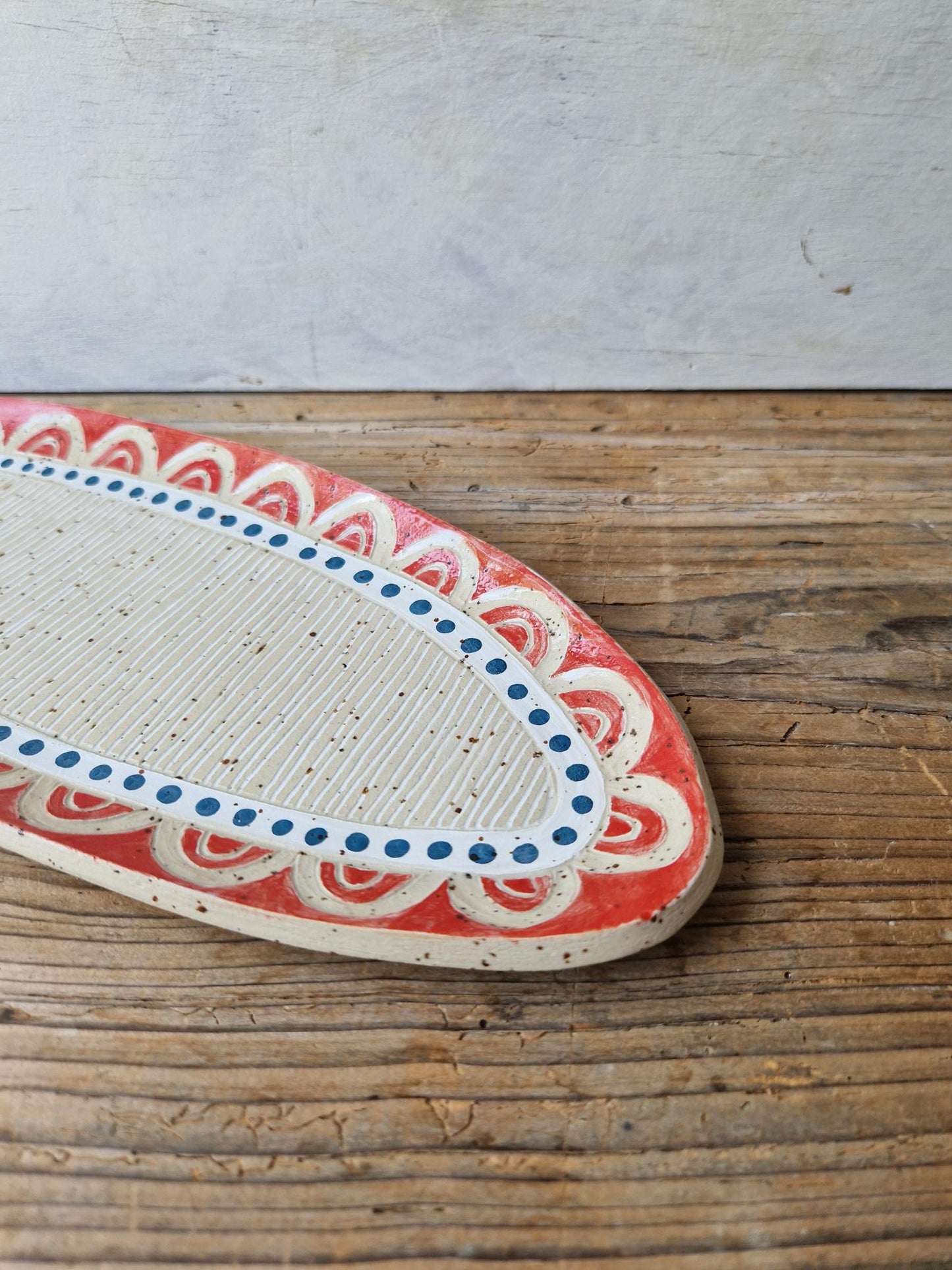 Sgraffito serving platter No. 5