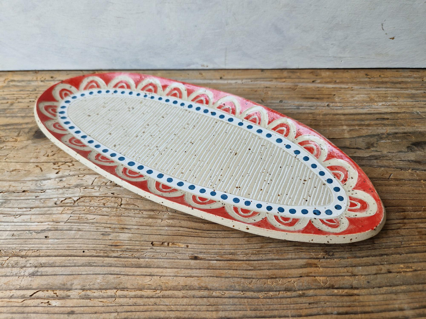 Sgraffito serving platter No. 5