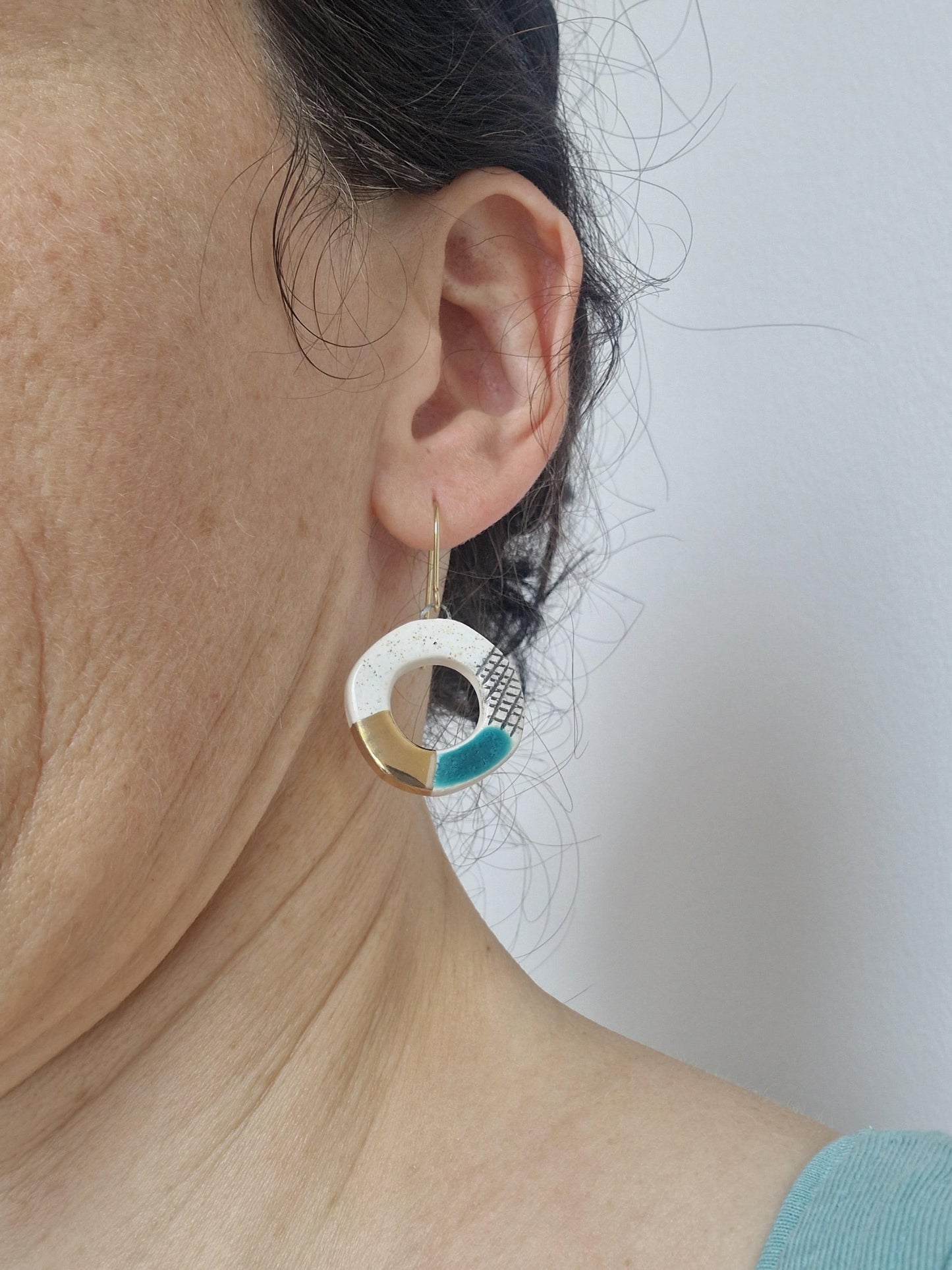 Ceramic earrings No. 34
