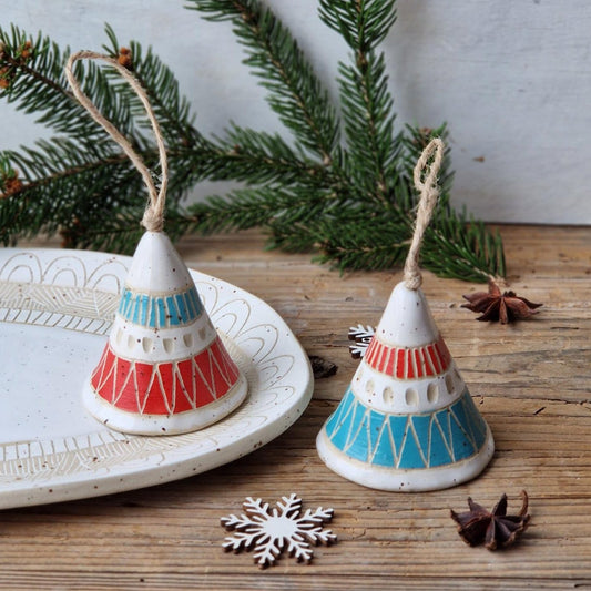 Ceramic Christmas bells
