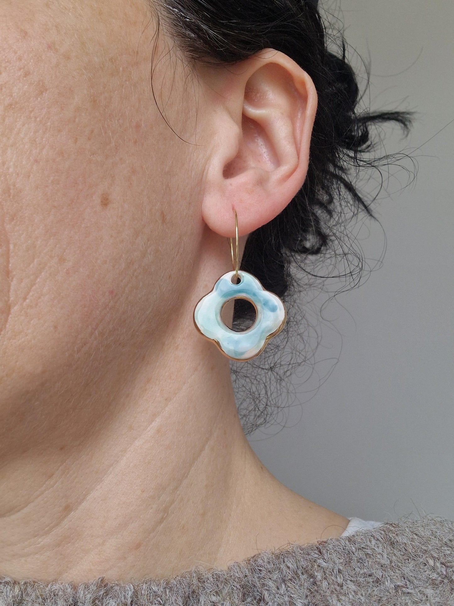Ceramic earrings No. 12