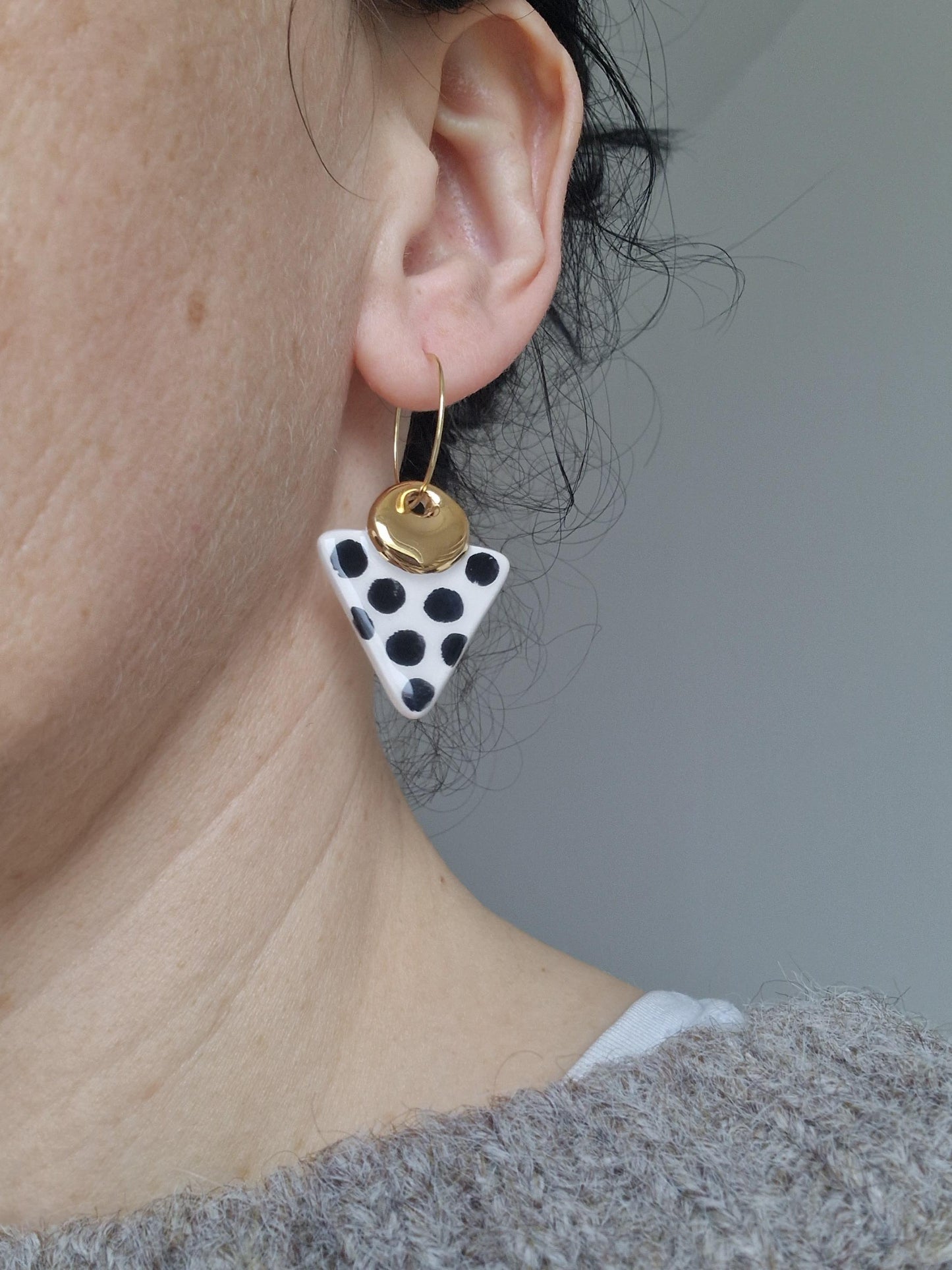Ceramic earrings No. 59