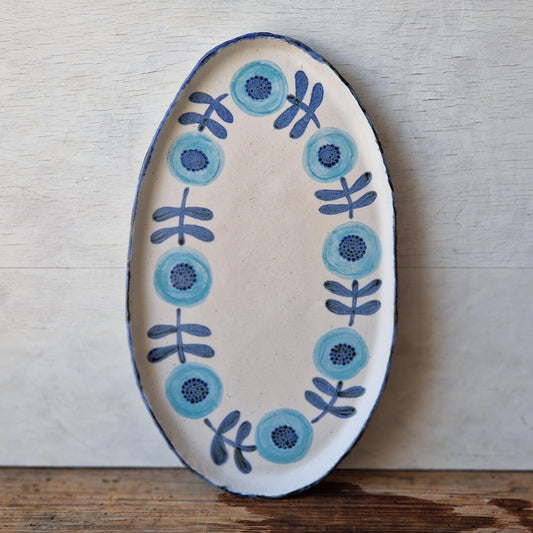 Floral Serving Platter