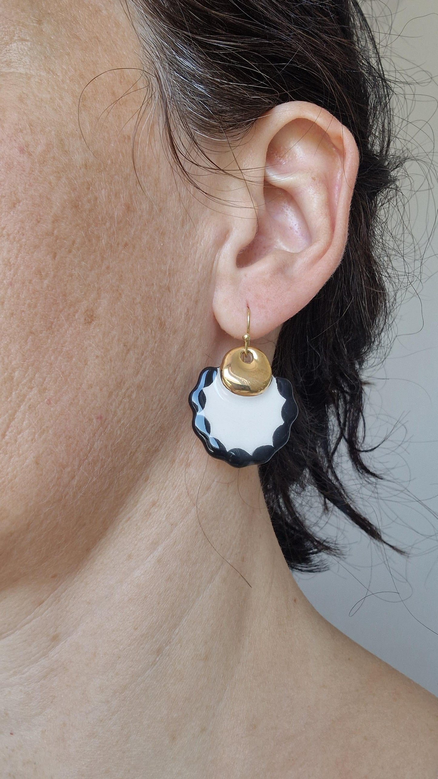 Ceramic earrings No. 82
