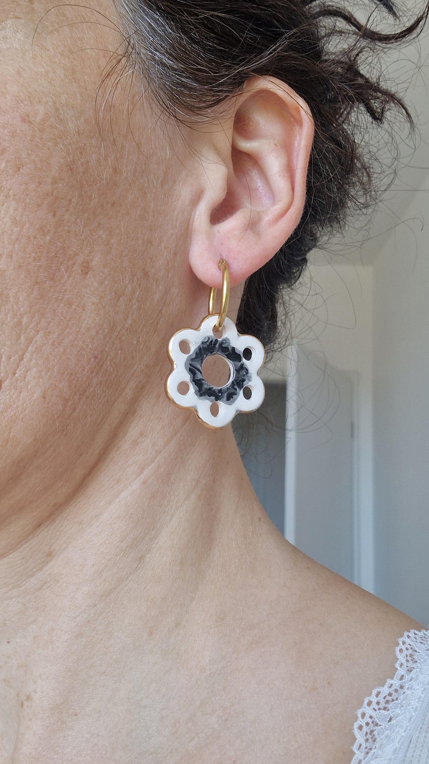 Ceramic Earrings No. 95