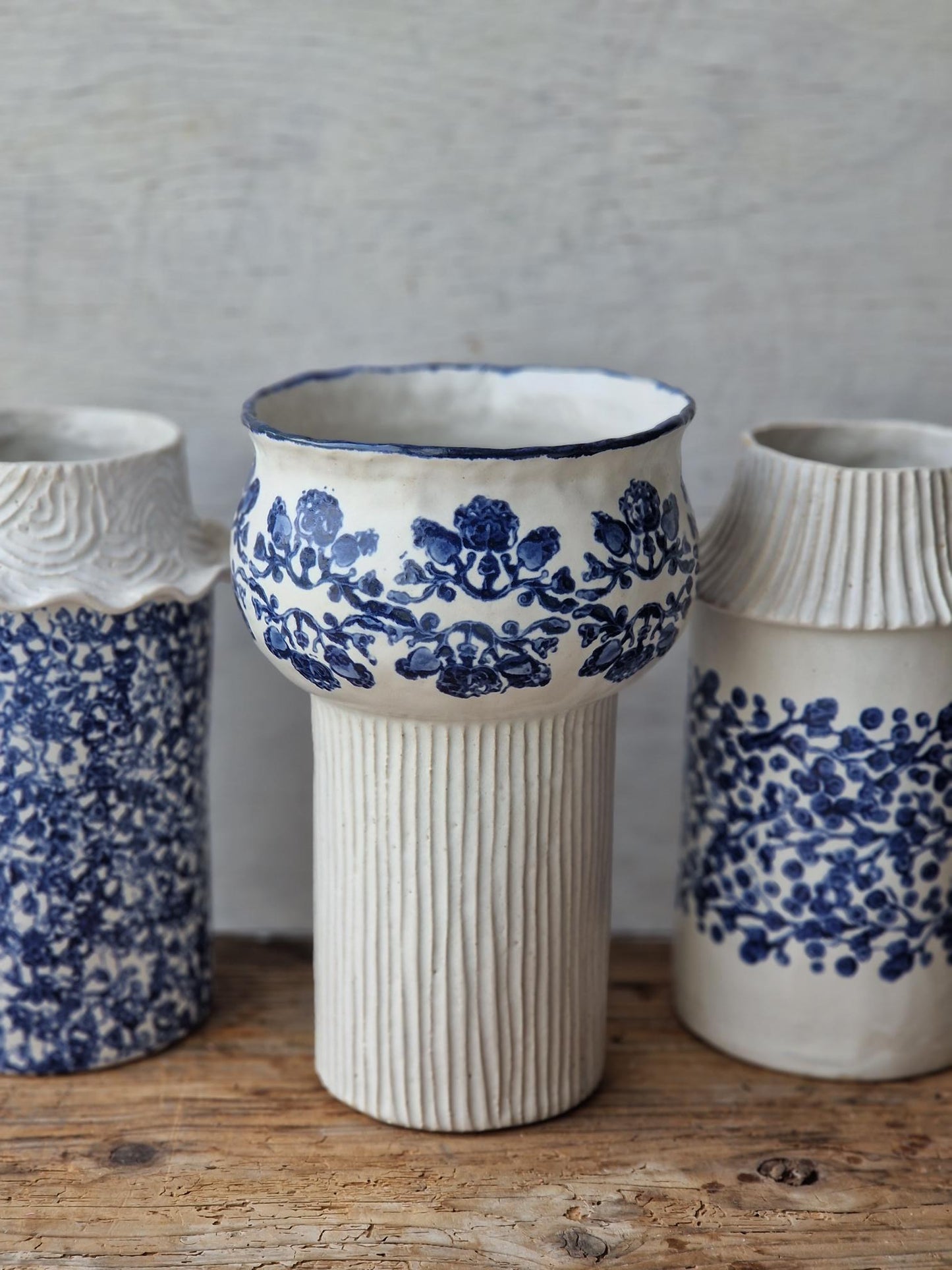 Large floral vase