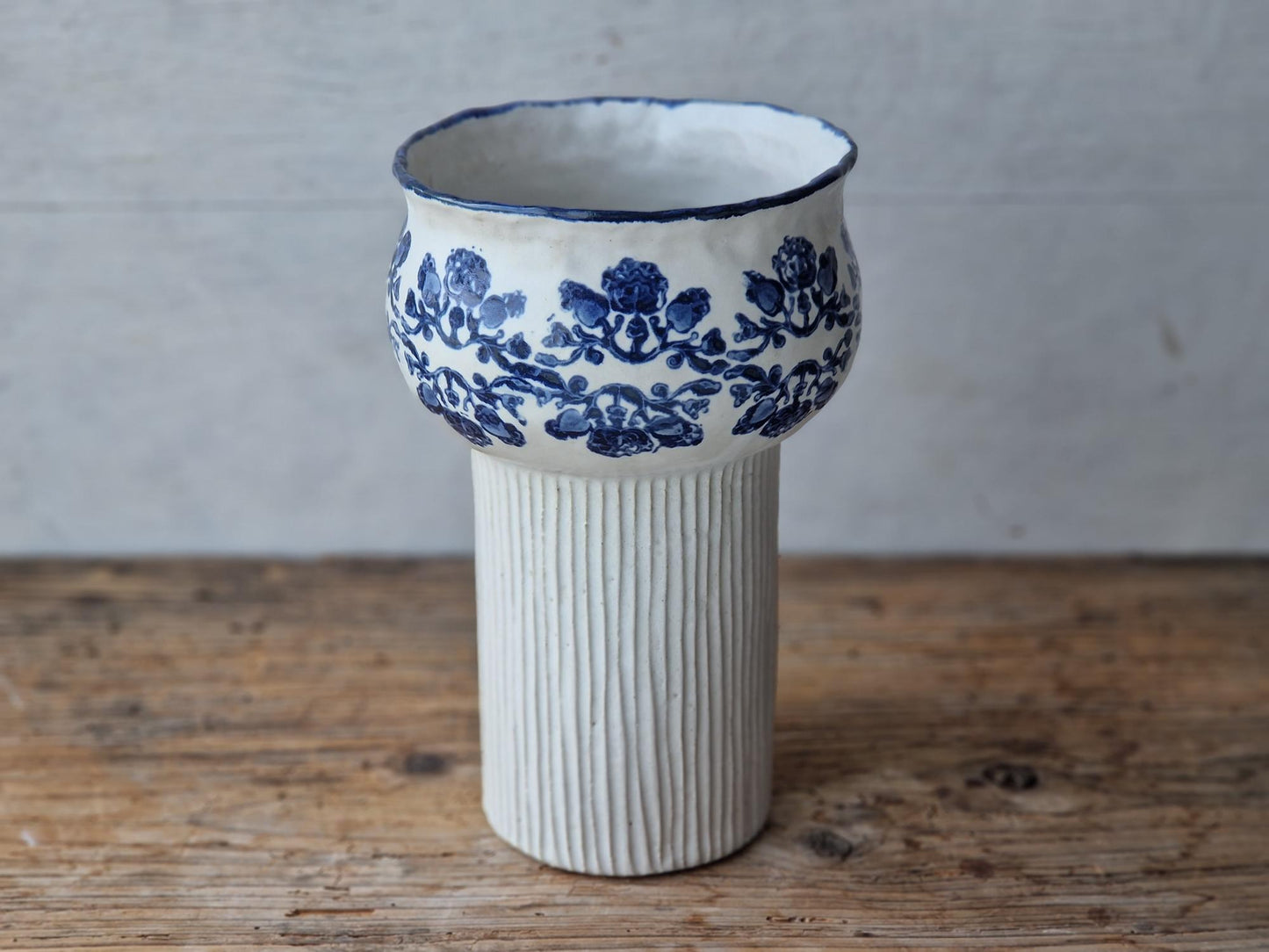 Large floral vase