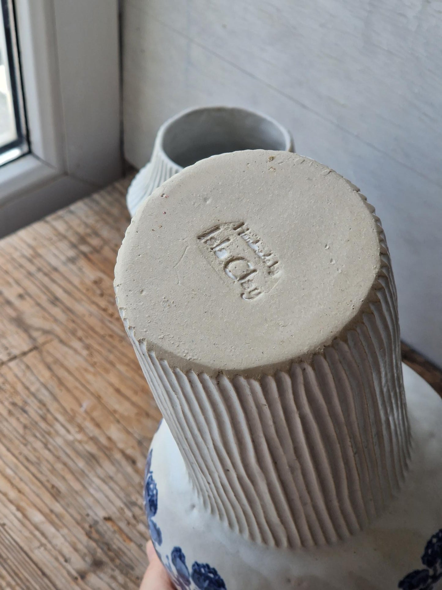 Large floral vase
