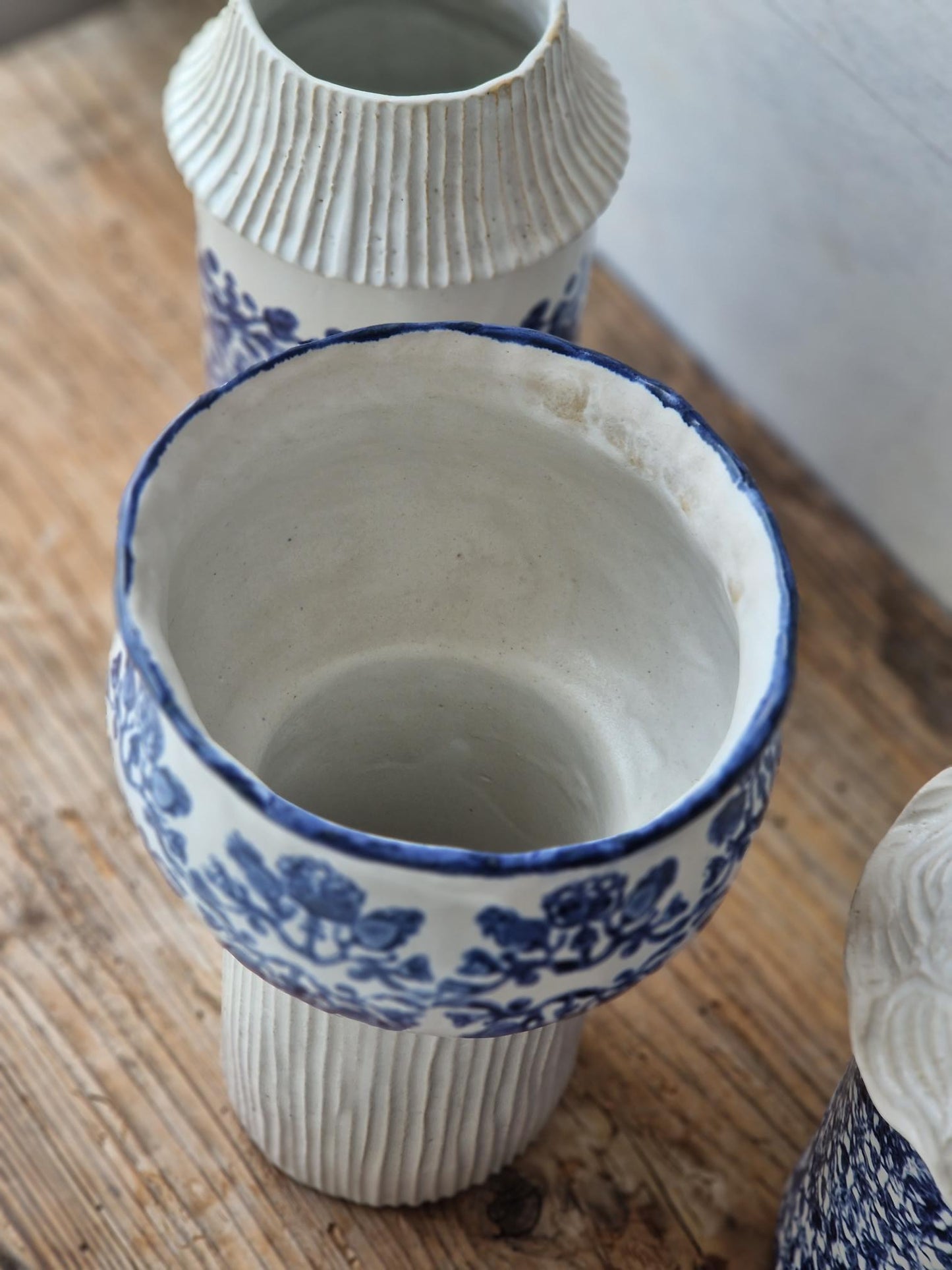 Large floral vase